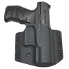 Kydex pouzdro pro Walther PPQ M2 4″, pravé, poloviční sweatguard, černé, RH Holsters