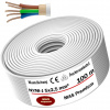 MAS-Premium Kábel odolný voči vlhkosti Napájací kábel Kábel s plášťom 100 m NYM-J 5x2,5 mm² Elektrický kábel