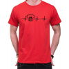 Fajntričko Tričko - EKG Kuchár, Farba **červená**, Strih/ Variant Pánsky/UNISEX