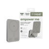 PanzerGlass empower - Bezdrôtová PowerBank 5000 mAh, s otočným stojanom 20 W, kompatibilná s MagSafe, Qi2/USB-C, titán, sivá EM34876