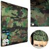 Tarpaulin plachta Khaki 4x6 m, 80 g/m, zakrývacia, oliva/kamufláž