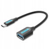 Vention CCVBB USB-C 3.1 samec na USB-A samica OTG, 0,15m, černý