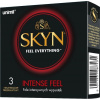 Unimil Skyn Intense Feel nelatexové kondómy s lemovaním, 3 kusy
