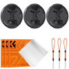 K&F 67MM Lens Caps Kit with 3+Anti-lost rope*3+vacuum cleaning cloth*3 K&F Concept