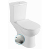 SAPHO KAIRO 66,5cm WC kombi kompletné so splachovaním, s bidetovou sprškou, zadný odpad, biele, PC106
