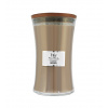 WoodWick Sklo veľké/Cashmere vonná sviečka s dreveným knôtom 609,5 g