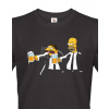 Vtipné tričko Homer Pulp Fiction, Barva Černá, Velikost 3XL Bezvatriko.cz 0441
