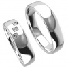 Zlaté snubní prsteny Penelope - Bílé zlato Au 585/1000, Diamant