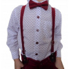 Teplaková súprava - Avena 128 White, Burgundsko Detský oblek (Janks R146 Boy Boys)