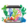AQUAEL Akvárium set LEDDY MINI CREATIVE SET 30 Varianta: Čierna