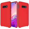 Puzdro Silicone case pre Samsung Galaxy S10 - Červená H10988
