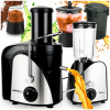 ODŠŤAVOVAČ LISOVACÍ NA OVOCIE A ZELENINU ELEKTRICKÝ 1500W + BLENDER 4v1