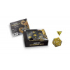 FanRoll Dungeons & Dragons Premium Metal Dice Set Dragon Scale Gold (7)