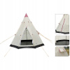 PROGARDEN Stan teepee pre 3 osoby 250 x 250 x 240 cm