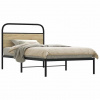 vidaXL Posteľný rám bez matraca 107x203 cm dub sonoma kompozitné drevo - Hnedá - 226250-232336