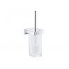 GROHE WC kefa na stenu SELECTION CUBE s držiakom, chróm-sklo