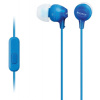 SONY sluchátka MDR-EX15AP, handsfree, modré MDREX15APLI.CE7