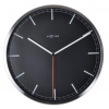 Designové nástěnné hodiny 3071zw Nextime Company Black Stripe 35cm