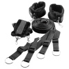 Dreamtoys Blaze - posteľný fixačný bondage set (čierny)