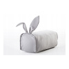 Baby-Raj BabyRaj Detské kresielko pufa na sedenie zajačik-sivá