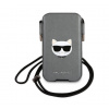 Karl Lagerfeld Choupette Head Saffiano PU Pouch L Grey
