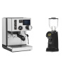 Rancilio Silvia BC PID + Eureka Helios 75, black
