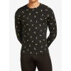 Funkčné tričko Icebreaker Merino 200 Oasis LS Crewe Snow Day AOP - black/peridot/aop