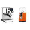 Rancilio Silvia BC PID, white + Eureka Mignon Specialita, CR orange