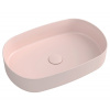 Isvea INFINITY OVAL keramické umývadlo na dosku, 55x36cm, ružová Salmon 10NF65055-2S