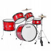 VEVOR 5-dielny bicí set s basovým bubnom 40,6 cm červený