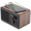 CARNEO W100 Rádio DAB+, FM, BT, Wireless charging, wood 8588007861937