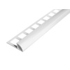 SP14/4 ukončovacia lišta C ACARA, PREMIUM, hliník RAL9003, biela lesklá, 12,5 mm, 2,5 m
