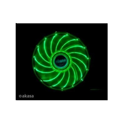 AKASA ventilátor Vegas 120x120x25mm, 1200RPM podsvícený, 15xLED, zelený AK-FN091-GN