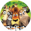 CUKROVÁ TLAČ jedlý obrázok na tortu Cukrová hmota MADAGASKAR LEW ALEX SADA 5