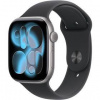 Inteligentné hodinky Apple Watch Series 11 GPS 46mm kozmicky sivý hliník - čierny športový remienok - S/M (MEV04WF/A)