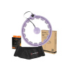 HMS Fialová masážní hula hoop se závažím a počítadlem SET HHW09 + BR163