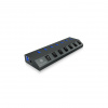 ICY BOX IB-HUB1701-C3 USB 3.2 Gen 1 (3.1 Gen 1) Type-B 5000 Mbit/s Antracit (IB-HUB1701-C3)