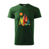 Handel Tričko - Divoká harmónia Farba: fľaškovozelená, Veľkosť: S, Strih oblečenia: pánsky