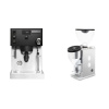 Rancilio Silvia PRO X, black + Rocket Espresso FAUSTINO 3.1, white