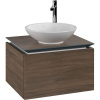 VILLEROY & BOCH Legato závesná skrinka pod umývadlo na dosku (umývadlo v strede), 1 zásuvka, 600 x 500 x 380 mm, Arizona Oak, B56700VH