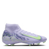 Nike Zoom Mercurial Superfly 10 Academy Adults Firm Ground Football Boots Purple/Volt 9 (44)