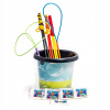 Súprava na výrobu mydlových bublín, 25L tekutina, vedro, 5x tyčky