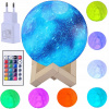 Shaxxz nočná lampa Magic Moon Pilot Pilot viacfarebný napájací zdroj (Kúzelná lampa 3d mesiac farebný pilotný napájanie)