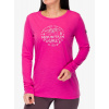 Mikina dámska Super.natural Mountain Girl LS - pinky rose/white stone