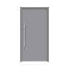 Hliníkovo-oceľové vchodové dvere bezpečnostné Apollon RC2 110 x 210 cm L sivé