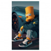 Samolepka na bočné B stĺpiky auta - Bart Simpson 4cars