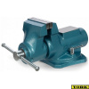 YORK® Svěrák dílenský 100 LUX, š. 100 mm, rozvor 105 mm, otočný ±35°, s kovadlinou, 12,5 kg