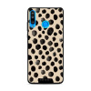 Lesklý kryt Mobiwear Glossy - Huawei P30 Lite - GA50G Černé puntíky (Prémiové lesklé pouzdro, obal, kryt Mobiwear Glossy na mobil Huawei P30 Lite - GA50G Černé puntíky, materiál Plast + TPU silikon -