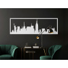 drevko Obraz New York panoráma Rozmer obrazu: 29,5 x 89 cm, Farba dekorácie: Biela