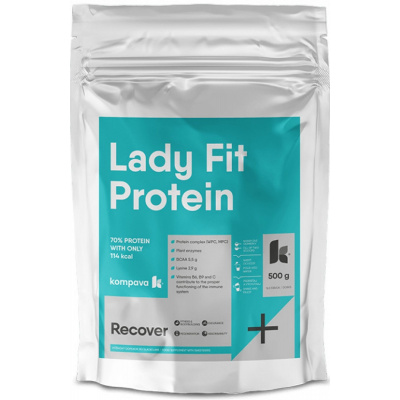 Kompava LadyFit Protein 500 g Príchuť: jahoda-malina